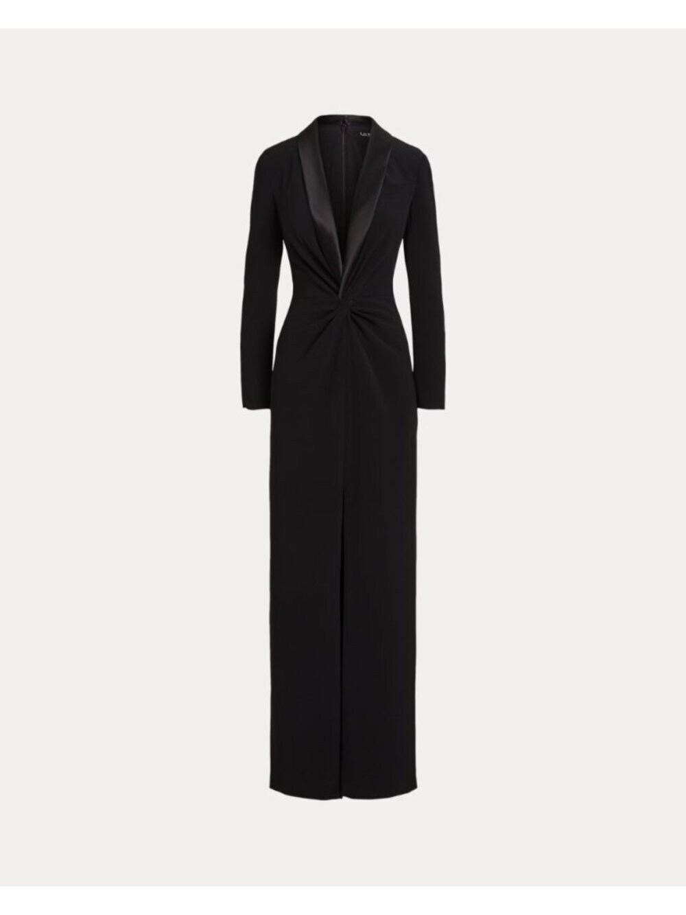 NEW Lauren Ralph Lauren Women's 14 Crepe Long-Sleeve Gown Crepe • Reg Price $345 - Picture 2 of 5